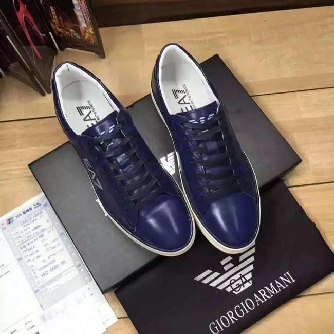 armani chaussures destock sport et mode impression logo blue